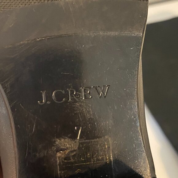 J. Crew Tall Black Leather Riding/Field Boots Women's 7 - Picture 9 of 13